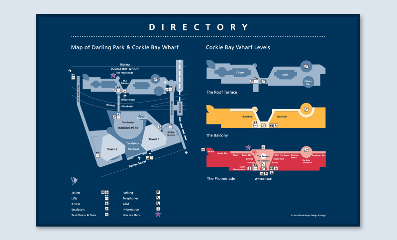 Cockle Bay Wharf Maps