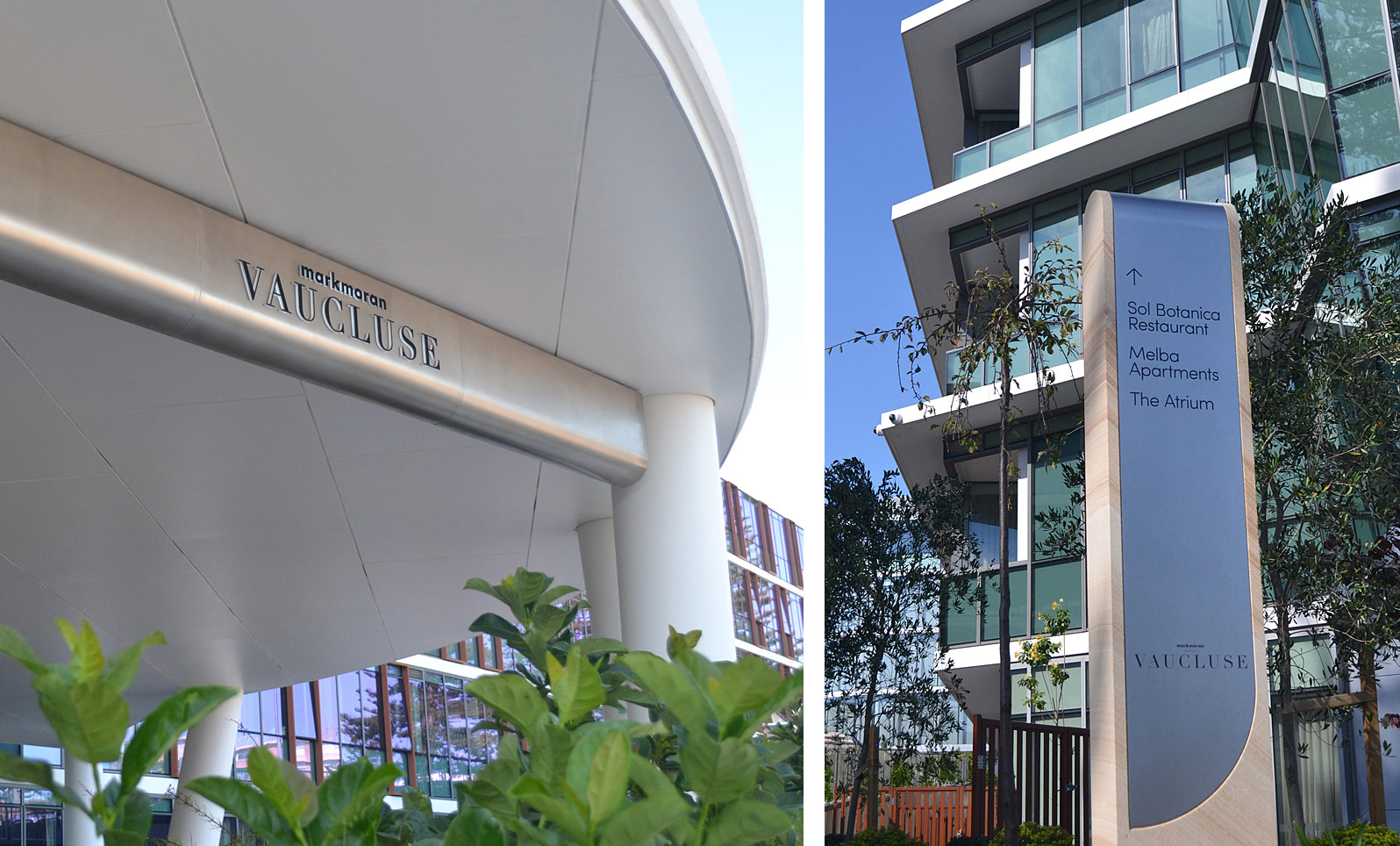 Mark Moran Vaucluse residential development external signage design