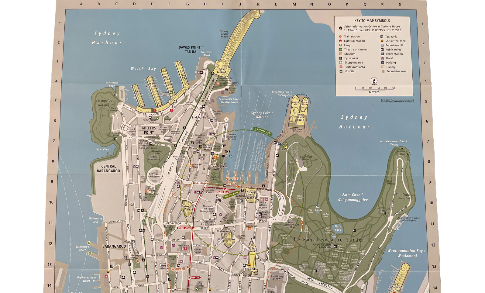 City of Sydney Visitor Map Design