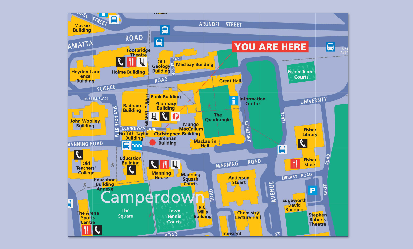 Map design for University Campus
